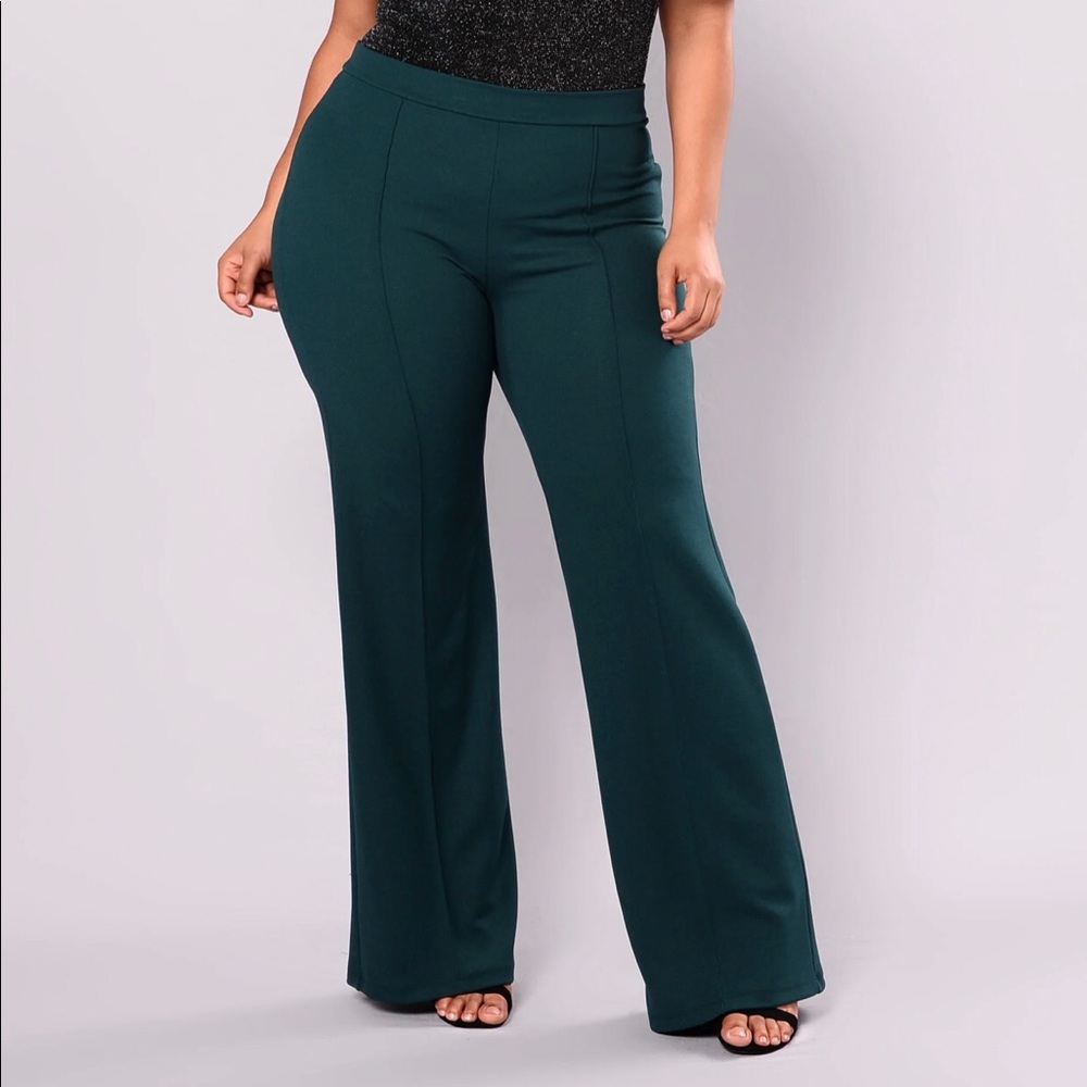 Fashion nova dress pants green